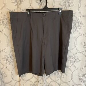 Men's Foundry Shorts Gray Flat Front Shorts Pockets Size 44
